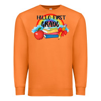 Carrot back to school hello first grade 3200x2400 Premium Sweatshirt - AdoDesignShop