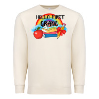 Sandshell back to school hello first grade 3200x2400 Premium Sweatshirt - AdoDesignShop