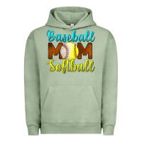 Pigment Oil Green Baseball Mom Softball Urban Hoodie - BundleAndBundleShop