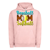 Pigment Salmon Baseball Mom Softball Urban Hoodie - BundleAndBundleShop