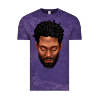 Cloud Purple bearded black man portrait Vintage Tee - texasbilliewilder