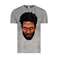 Cloud Rock bearded black man portrait Vintage Tee - texasbilliewilder