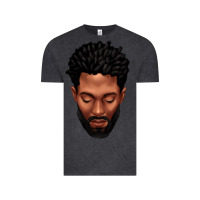 Vintage Black bearded black man portrait Vintage Tee - texasbilliewilder