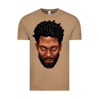 Vintage Coffee bearded black man portrait Vintage Tee - texasbilliewilder