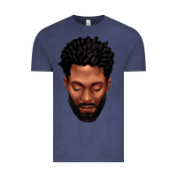 Vintage Denim bearded black man portrait Vintage Tee - texasbilliewilder