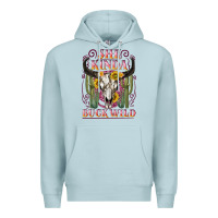 Blue Mist she kinda buck wild with bull skull Premium Hoodie - NancyCooperArtShop