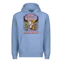 Colony Blue she kinda buck wild with bull skull Premium Hoodie - NancyCooperArtShop