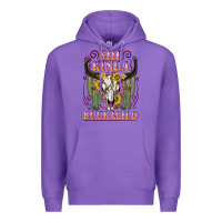 Purple she kinda buck wild with bull skull Premium Hoodie - NancyCooperArtShop