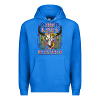 True Royal she kinda buck wild with bull skull Premium Hoodie - NancyCooperArtShop