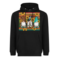 Black western gnomes cactus sunflowers serape wooden leopard gemstone Heavyweight Hoodie - Artiststas