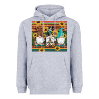 Heather Grey western gnomes cactus sunflowers serape wooden leopard gemstone Heavyweight Hoodie - Artiststas