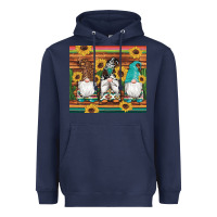 Western Gnomes Cactus Sunflowers Serape Wooden Leopard Gemstone Heavyweight Hoodie | Teevron
