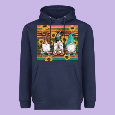 Western Gnomes Cactus Sunflowers Serape Wooden Leopard Gemstone Heavyweight Hoodie Designed By Artiststas