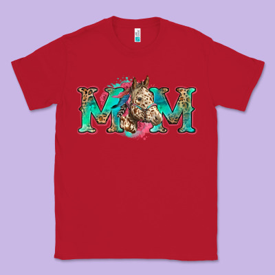Mom Horse Classic Tee Designed By Zillion Design Studio