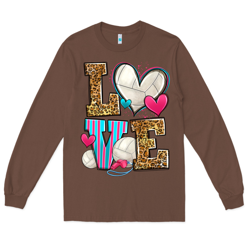 Love Volleyball Long Sleeve Tee by Zillion Design Studio | Teevron