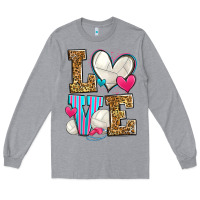 Heather Grey love volleyball Long Sleeve Tee - Zillion Design Studio