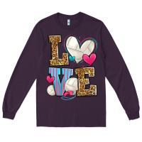Plum love volleyball Long Sleeve Tee - Zillion Design Studio