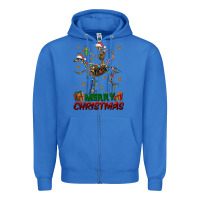 True Royal merry christmas deer skeleton Zipper Hoodie - FaDigitalArtStudio