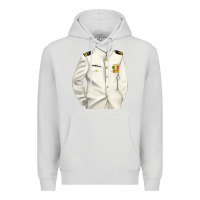 Dove Grey us navy Premium Hoodie - RanaPortraitStore