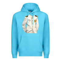 Ocean Blue us navy Premium Hoodie - RanaPortraitStore