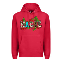 Cardinal madre with roses and cactus Premium Hoodie - AdoDesignShop