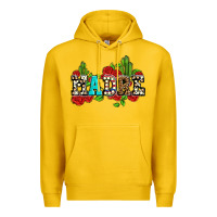 Lemon madre with roses and cactus Premium Hoodie - AdoDesignShop