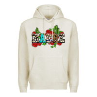 Oatmeal Heather madre with roses and cactus Premium Hoodie - AdoDesignShop