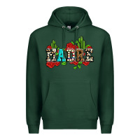 Sports Green madre with roses and cactus Premium Hoodie - AdoDesignShop
