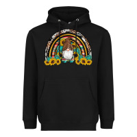 Black western gnome gemstones sunflowers rainbow Heavyweight Hoodie - Artiststas