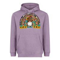 Lavender western gnome gemstones sunflowers rainbow Heavyweight Hoodie - Artiststas