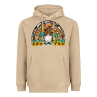 Western Gnome Gemstones Sunflowers Rainbow Heavyweight Hoodie | Teevron