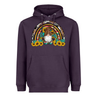 Plum western gnome gemstones sunflowers rainbow Heavyweight Hoodie - Artiststas