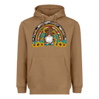 Toasted Coconut western gnome gemstones sunflowers rainbow Heavyweight Hoodie - Artiststas