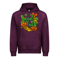 Mauve Wine St.Patrick's Good Luck Urban Hoodie - BundleAndBundleShop