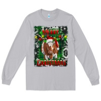 Moon Dust merry christmas longhorn cow Long Sleeve Tee - RanaPortraitStore