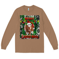 Toasted Coconut merry christmas longhorn cow Long Sleeve Tee - RanaPortraitStore