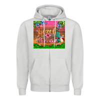 Dove Grey beach babe Zipper Hoodie - HRA Design Shop