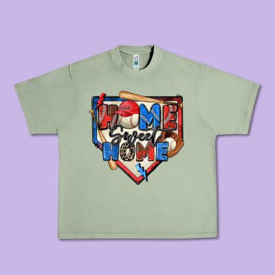 Home Sweet Home Baseball Urban Heavy Tee Designed By Zillion Design Studio