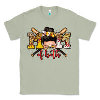 Matcha mom of both baseball and softball messy bun Classic Tee - Zillion Design Studio