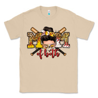 Mushroom mom of both baseball and softball messy bun Classic Tee - Zillion Design Studio