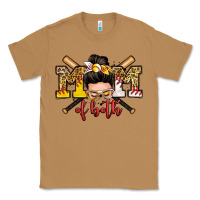 Toasted Coconut mom of both baseball and softball messy bun Classic Tee - Zillion Design Studio