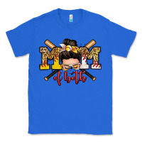 True Royal mom of both baseball and softball messy bun Classic Tee - Zillion Design Studio