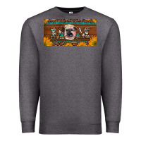 Charcoal Heather western heifer mom with sunflowers and turquoise license plate Premium Sweatshirt - Artiststas
