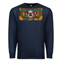 Navy western heifer mom with sunflowers and turquoise license plate Premium Sweatshirt - Artiststas