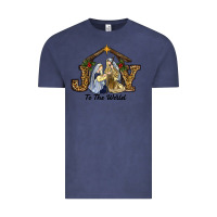 Vintage Denim Joy To The World Baby Jesus Christmas Vintage Tee - RanaPortraitStore