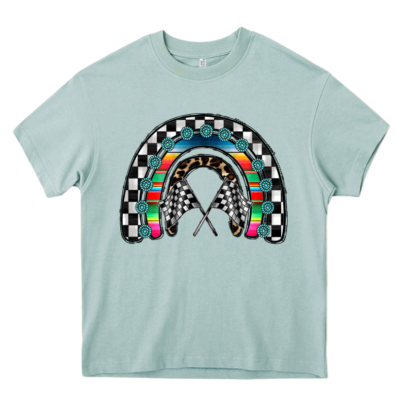 Racing Rainbow Heavy Core Tee by CowhideDigitalArt | Teevron