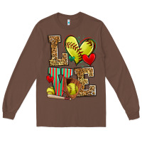 Chestnut love softball Long Sleeve Tee - Zillion Design Studio