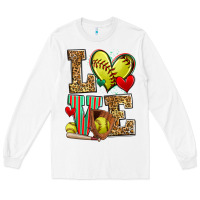 White love softball Long Sleeve Tee - Zillion Design Studio
