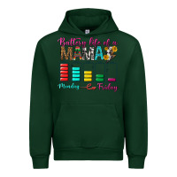 Forest Green Battery Life Of A Mama Urban Hoodie - BundleAndBundleShop
