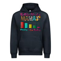 Navy Battery Life Of A Mama Urban Hoodie - BundleAndBundleShop